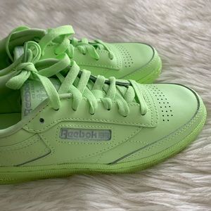 EXCLUSIVE: Neon Reebok Club C 85 Sneakers